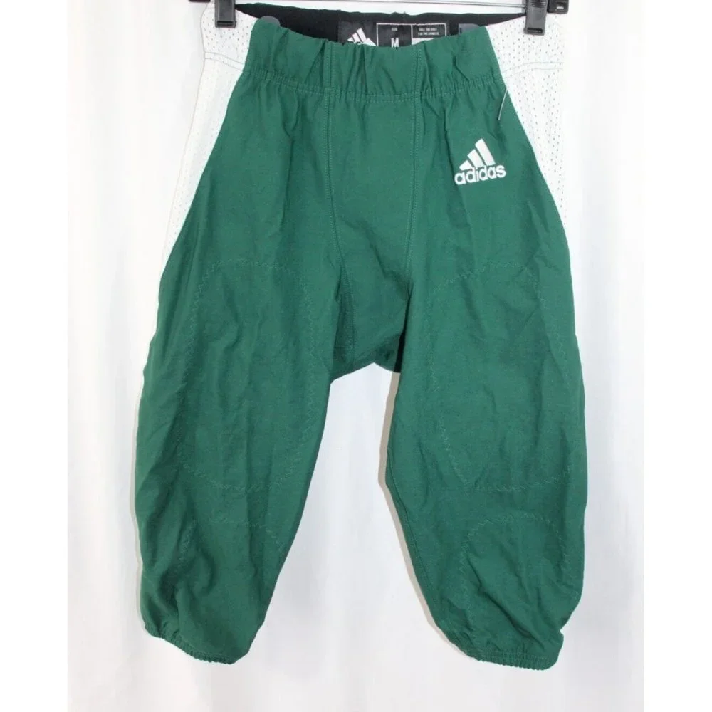 NWT Adidas $90 Mens Green White American Football Pants M - Picture 1 of 5